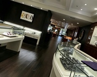 Vitrine à bijoux de luxe personnalisée GZowin, éclairage LED, design écologique, construction durable, couleurs et formes personnalisables
