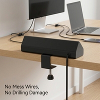 Multiprise de bureau à fixation sur bureau Anker Edge Mount, 3 prises CA, station de charge rapide Type-C, prise murale robuste pour bureau