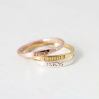 Großhandel 925 Silberring-Rohling Individuell Hochwertiger 925 Sterling Silberring zum Gravieren