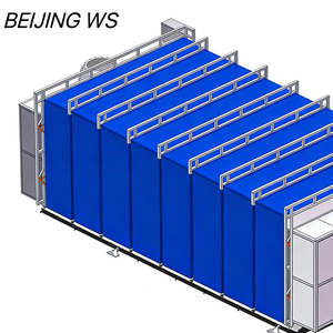 <span class=keywords><strong>Cabine</strong></span> <span class=keywords><strong>de</strong></span> <span class=keywords><strong>peinture</strong></span> télescopique pour préparation et suivi <span class=keywords><strong>de</strong></span> la <span class=keywords><strong>peinture</strong></span> 14kW 380V avec pré-filtre + filtres <span class=keywords><strong>de</strong></span> plafond et <span class=keywords><strong>de</strong></span> sol Garantie 2 ans - Product Image 1