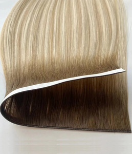 <span class=keywords><strong>Nouvelle</strong></span> Conception 2025 – Vente en Gros Usine – Cheveux Vierges Teints Super Double Drawn Balayage Blond Clair Couleur Plage – Volume Double Couche - Product Image 6
