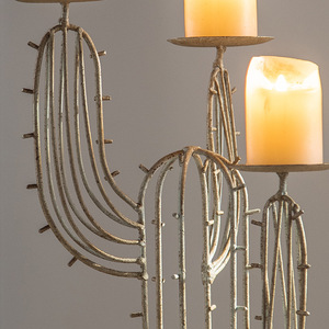 <span class=keywords><strong>Candelabro</strong></span> <span class=keywords><strong>de</strong></span> Hierro con Diseño Retro Creativo, Decoración <span class=keywords><strong>de</strong></span> Mesa, Portavelas - Product Image 4