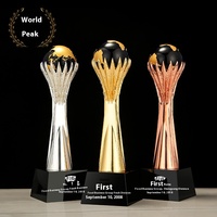 Trophée en métal personnalisé Conception 3D à base de métal imprimé UV pour le cadeau d'artisanat de champion de course d'événement sportif
