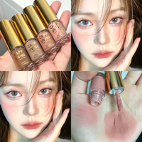 CAPPUVINI Fard à paupières liquide mat et scintillant, teinte nude terre, haute pigmentation, lisse, longue tenue, maquillage esthétique pour filles