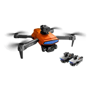 D6空中无人机橙色轨道飞行360度滚动无头移动应用控制凉爽照明避障初级无人机