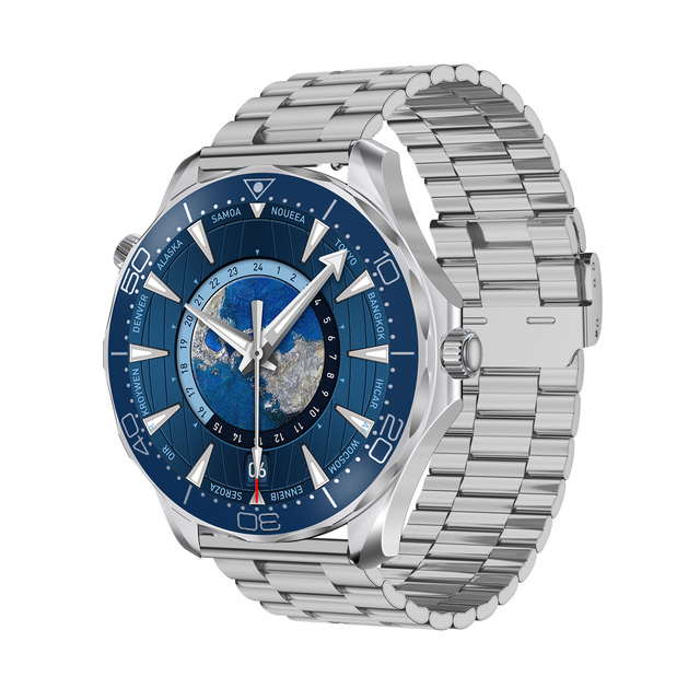 OEM Stainless Steel Watch Smart 2025 Heart Rate Blood Pressure BT Call JS007 Business Luxury Men Watches High Quality