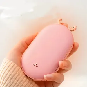 Customize Hand Warmer Reusable Power Bank Electric Portable Heater Gift Mobile USB Rechargeable Hand Warmer for Women&Men