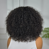 Perruque Bob Courte Bouclée Super Double Drawn avec Frange, Cheveux Humains Vierges Bruts 11A, Perruques Bouclées Volumineuses pour Femmes – Vente en Gros