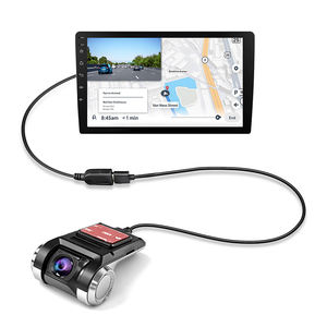 Rythme réglable 140 °   Caméra de tableau de bord grand angle 1080p HD ADAS vision nocturne USB pour voiture Android - Product Image 4