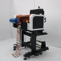 Printer UV DTF Otomatis YXSM A3+ dengan Dual Print Head XP600, Pencampur Tinta Putih, Multifungsi, dan Roller Pembersih Kaca Otomatis