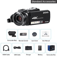 Caméra Vidéo 4K Full HD Rouge de Cinéma avec Enregistrement Audio Professionnel