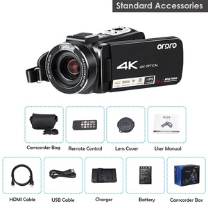 Máy ảnh video 4K Full HD máy ảnh màu đỏ điện ảnh ghi âm Máy ảnh quay phim chuyên nghiệp 4K - Product Image 4