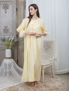 Pigiama <span class=keywords><strong>da</strong></span> principessa retrò in stile palazzo <span class=keywords><strong>da</strong></span> donna e camicia <span class=keywords><strong>da</strong></span> <span class=keywords><strong>notte</strong></span> in <span class=keywords><strong>cotone</strong></span> con finiture in pizzo <span class=keywords><strong>taglie</strong></span> <span class=keywords><strong>forti</strong></span> ed esportati - Product Image 4