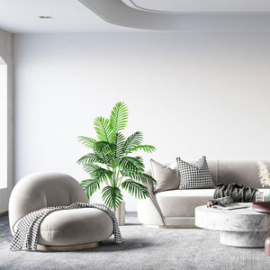 Grande branche d'arbre artificielle Monstera <span class=keywords><strong>de</strong></span> 90 cm, 24 feuilles, plante tropicale en plastique vert, décoration pour la <span class=keywords><strong>maison</strong></span> et le <span class=keywords><strong>jardin</strong></span> - Product Image 3