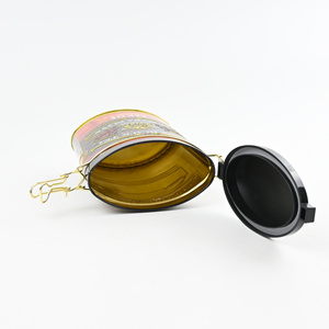 Lata de Té Personalizada con Degradado, Tapa Corona, Impresión por Estampado en Caliente, Embalaje Flexográfico OEM para Paquetes de Té Negro Ceylon Pekoe - Product Image 5