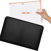 Carpeta de Archivos Familiar Transparente de 24 Bolsillos para Oficina en Casa, Bolsa de Documentos Ignífuga de Emergencia Tipo Acordeón con Cierre