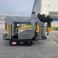 P-065 espace étroit petite Mini grue araignée grue sur chenilles mini grue sur chenilles avec stabilisateur télescopique hydraulique