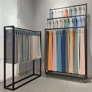 Khăn Choàng Rèm Màu Đen Tùy Chỉnh Giá Trưng Bày Đặt Sàn Quần Mẫu Treo Thẻ Màu Vải Dệt Gia Đình - Product Image 2