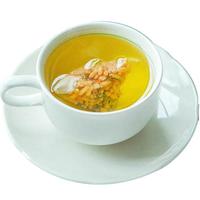 Thé vert Genmaicha aux herbes naturelles de marque privée, feuilles de thé vert au riz brun torréfié, arôme doux de noix, goût doux et onctueux, faible teneur en caféine
