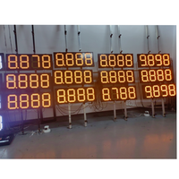 Écran d'affichage des prix du gaz LED couleur ambre blanc 8.88 8.888 pour l'Arabie Saoudite avec télécommande RF RS485