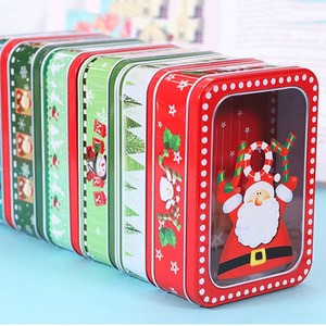 Grands boîtes en fer <span class=keywords><strong>blanc</strong></span> à gâteaux personnalisées de qualité alimentaire, Oem, boîtes à gâteaux rectangulaires d'emballage de cadeaux vide avec fenêtre, 12 pièces - Product Image 4