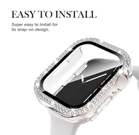 Luxus harte PC-Beschichtung Ap Uhren abdeckung Diamant Premium-Gehäuse für Apple Watch Serie 7 41 45 mm