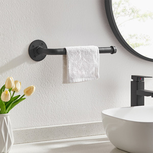 Porte-serviettes en papier en métal personnalisé pour la cuisine et la salle de bain Montage mural pour le salon Design industriel - Product Image 1