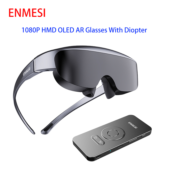 ENMESI V50 4.9" Fov 50 Screen AR Glasses 1080P HMD OLED High Brightness smart Glasses With Diopter for iPad Xbox Ps5 Pc Gaming