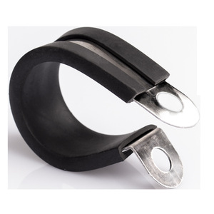 Collier de serrage en caoutchouc 6-60mm, collier de serrage en acier inoxydable, collier de serrage de type R, collier de serrage de type selle, collier de serrage de tuyau, collier de serrage pour fixation de câbles - Product Image 1