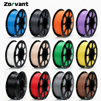 Filament plastique pour imprimante 3D Zorvant, PLA mat 1,75 mm 1 kg PLA-MMU07-012, plusieurs couleurs disponibles, faible odeur, sans nœuds, 190°C