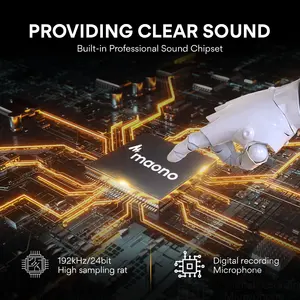 MAONO Chuyên Nghiệp Kim Loại Ghi Âm Giọng Nói <span class=keywords><strong>Usb</strong></span> Condenser Studio Microphone <span class=keywords><strong>PC</strong></span> Microphone Podcast Ghi Âm Chơi Game Microphone - Product Image 3