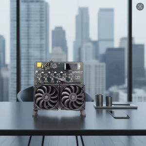 Nouveau ventilateur de refroidissement NerdOCTaxe 12T 200W orange et noir en promotion - Product Image 1