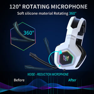 หูฟังเกมมิ่ง <span class=keywords><strong>ONIKUMA</strong></span> <span class=keywords><strong>K10</strong></span> สีขาว ขนาด 3.5 มม. คุณภาพเยี่ยม พร้อมเสียงเบสทรงพลัง - Product Image 2