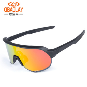 Lunettes de cyclisme OBAOLAY S200, monture intégrale, verres miroir, anti-UV, lunettes de sport multifonctionnelles pour usage extérieur - Product Image 3
