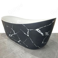 Luxe Motif Couleur 1 Personne Massage Intérieur Spa Bain À Remous Blanc Acrylique Eau Air Jet Whirlpool Baignoire