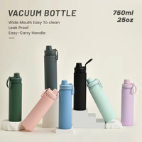 Tasse thermos sous vide double couche Design classique Grande capacité Cadeaux d'affaires Tasse de voiture personnalisable Paille