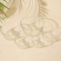 Vente en gros Ensemble de bols en verre transparent écologique pour la cuisine, la cuisson, la préparation et le service de salade