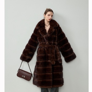 <span class=keywords><strong>Cappotto</strong></span> di <span class=keywords><strong>Visone</strong></span> Personalizzato alla Moda, Caldo Invernale, Lussuoso, Stile Lungo, Giacca Soffice e Spessa in <span class=keywords><strong>Pelliccia</strong></span> di <span class=keywords><strong>Visone</strong></span> - Product Image 5