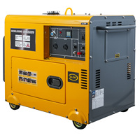 Groupe électrogène diesel silencieux 5KW DG6500LN, générateur diesel portable à démarrage électrique, générateur de puissance silencieux 5KVA