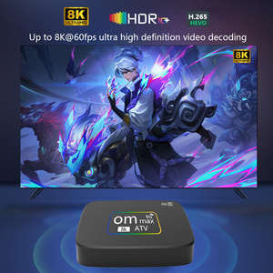 <span class=keywords><strong>Q96</strong></span> Om <span class=keywords><strong>Max</strong></span> 8K ATV Haute Définition Android 15 TV Set-Top Box Quad Core Processeur 2.4GHz WiFi Cross-Border UK Export - Product Image 3
