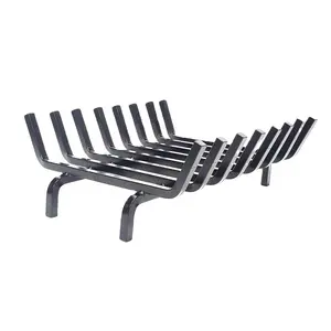 Verniciato a polvere Nera Camino Log Griglia/Heavy Duty <span class=keywords><strong>In</strong></span> Acciaio Solido Stufa A Legna Legna Da Ardere Brucia Supporto Della Cremagliera - Product Image 1
