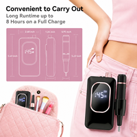 Kit de manucure électrique sans fil 4000 mAh avec support de rangement et boîte de batterie rechargeable – Meilleures ventes