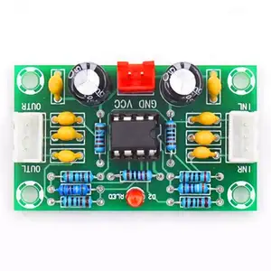 Salida de fábrica Mini preamplificador Op AMP Module Amplificador Dual Channel NE5532 preamplificador Tone Board Amplio voltaje 12-30V