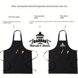 High Quality Custom Logo Bib <b>Apron</b> <b>Kitchen</b> Waterproof Eco-friendly Durable Washable BBQ Sublimation - Product Image 2