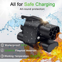 Nouvel adaptateur CCS2 vers CCS1 de qualité industrielle 250A avec broches plaquées argent, étanche IP54, certifié CE, Plug & Play pour la rétrofit des véhicules électriques