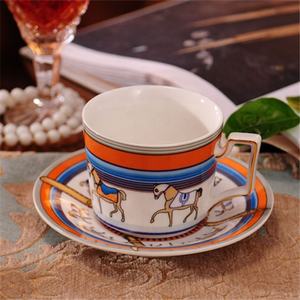 Nouvel ensemble de 15 pièces de luxe en céramique dorée, style nordique, pour café et thé - Product Image 5