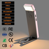 Adorable Lampe de Lecture Carrée Blanche Rechargeable à LED, Portable et Écologique, avec Clip de Fixation, Effet Bande Dessinée