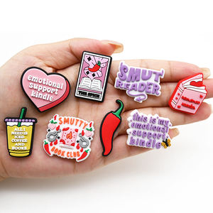 Personalized English Phrases <strong>Shoe</strong> <strong>Charm</strong> Custom <strong>Shoe</strong> <strong>Charms</strong> Designers PVC LOGO Cartoon Anime Custom <strong>Shoe</strong> <strong>Charms</strong> Packs for Clogs - Product Image 2