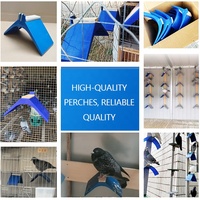 Perchoir empilable en plastique pour pigeons, accessoires de cage à pigeons pour élevage