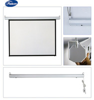 Écran de projection 120 "Écran de projection électrique motorisé diagonal Format carré Bast 1:1 Futur écran Snowhite flexible
